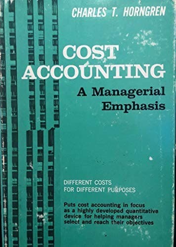 Cover image for Cost Accounting 