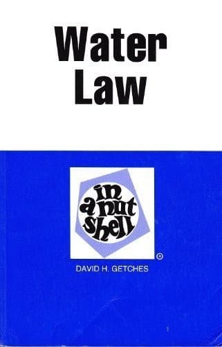 Cover image for Water law in a nutshell