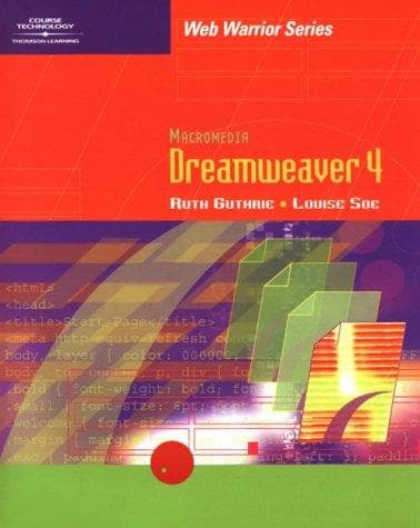 Cover image for Dreamweaver 4.0 (Web Warrior Series)