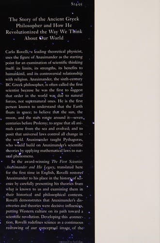 Cover image for The first scientist