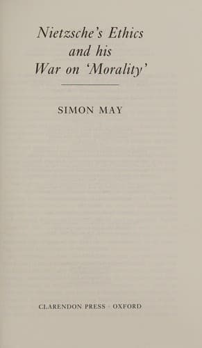Cover image for Nietzsche's ethics and his war on 'morality'