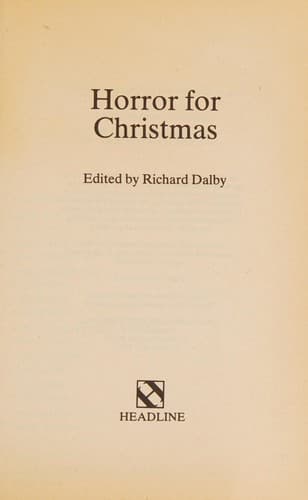 Cover image for Horror for Christmas