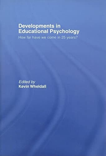 Cover image for Developments in educational psychology