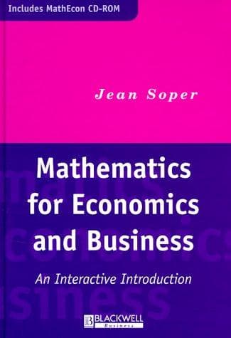 Cover image for Mathematics for economics and business