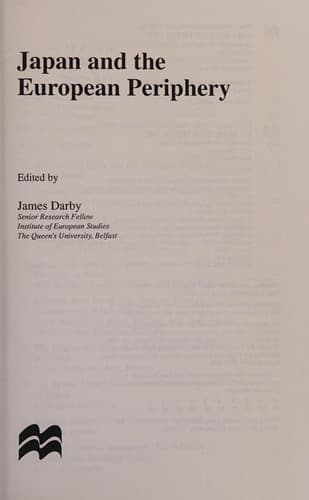 Cover image for Japan and the European Periphery