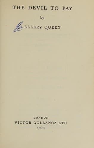 Cover image for The devil to pay