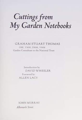 Cover image for Cuttings from my garden notebooks