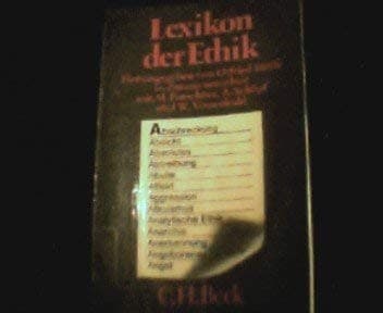 Cover image for Lexikon der Ethik