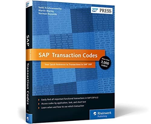 Cover image for SAP transaction codes