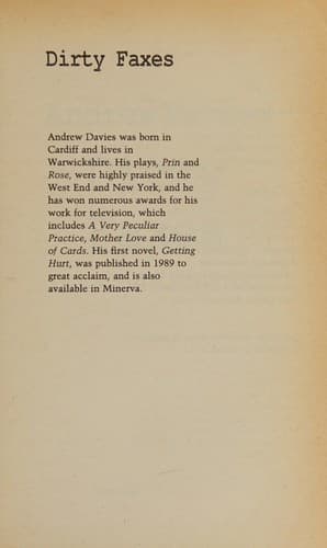Cover image for Dirty Faxes and Other Stories