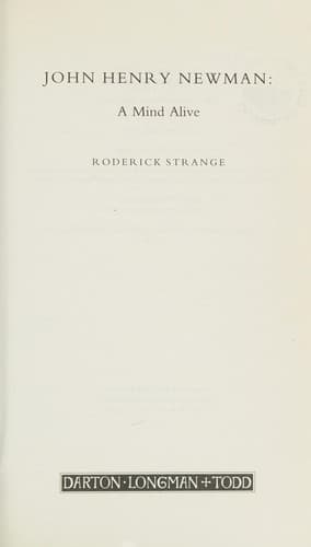 Cover image for John Henry Newman