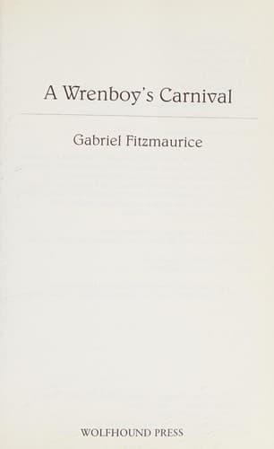 Cover image for A Wrenboy's carnival