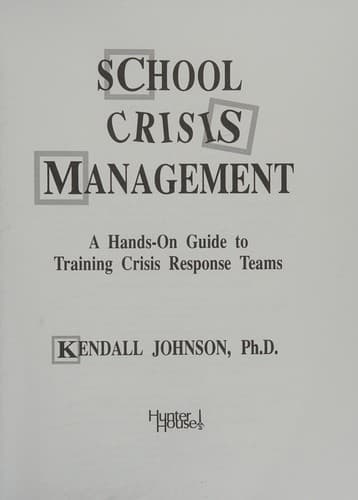 Cover image for School crisis management