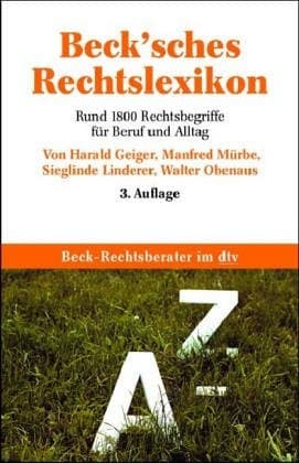 Cover image for Beck'sches Rechtslexikon