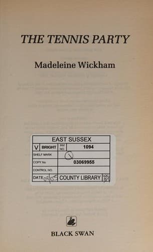 Cover image for The tennis party