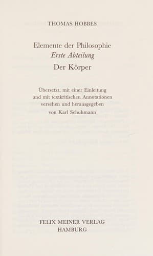 Cover image for Elemente der Philosophie.