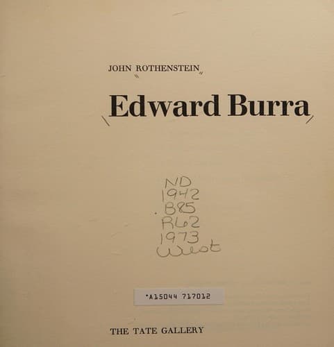 Cover image for Edward Burra