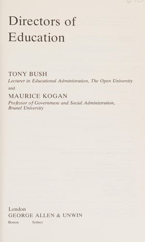 Cover image for Directors of education