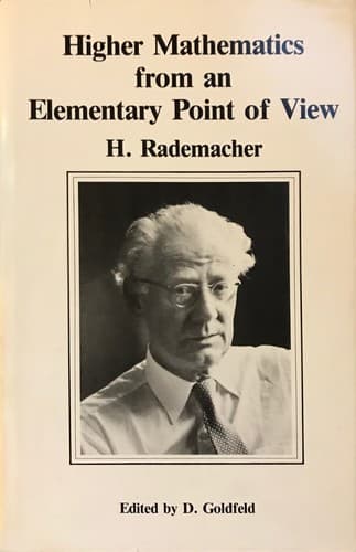 Cover image for Higher mathematics from an elementary point of view