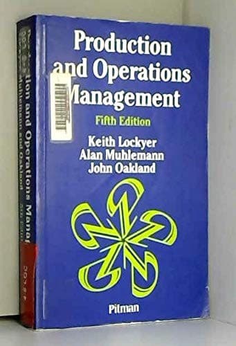 Cover image for Production and operations management