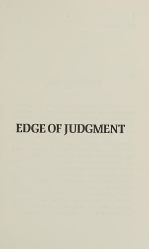 Cover image for Edge of judgment