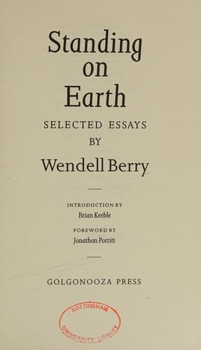 Cover image for Standing on Earth