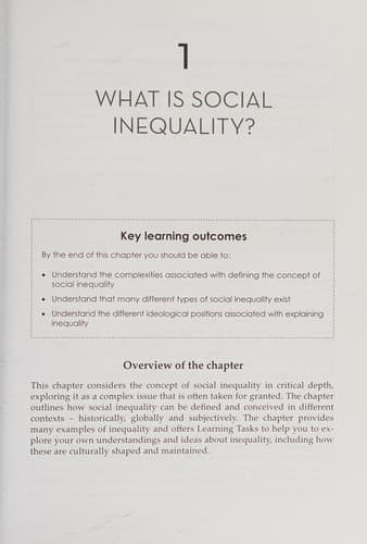 Cover image for Social inequality