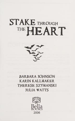 Cover image for Stake through the heart
