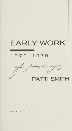 Cover image for Early Work, 1970-79