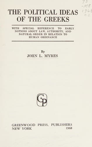 The political ideas of the Greeks