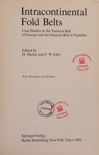 Cover image for Intracontinental fold belts