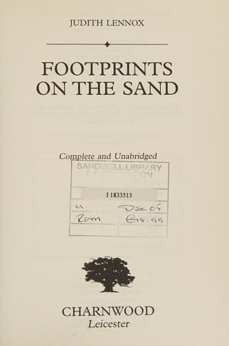 Cover image for Footprints on the sand