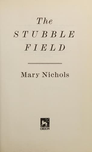Cover image for The stubble field