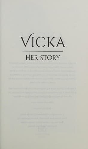 Cover image for Vicka ... her story