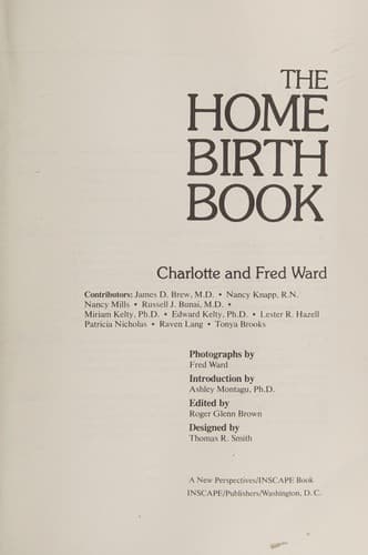Cover image for The home birth book