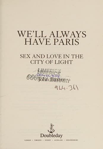 Cover image for We'll always have Paris
