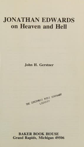 Cover image for Jonathan Edwards on heaven and hell