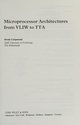 Cover image for Microprocessor architectures