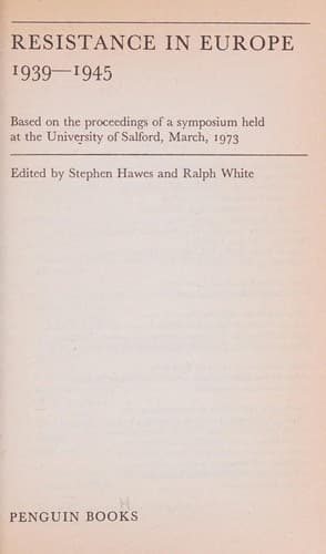Resistance in Europe, 1939-45