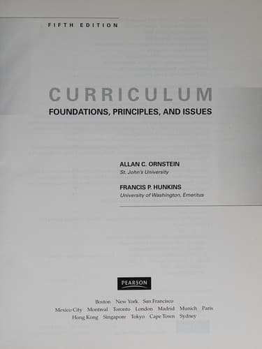 Cover image for Curriculum
