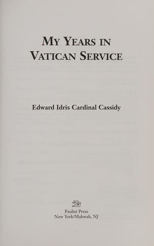 My years in Vatican service