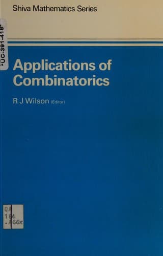 Cover image for Applications of combinatorics