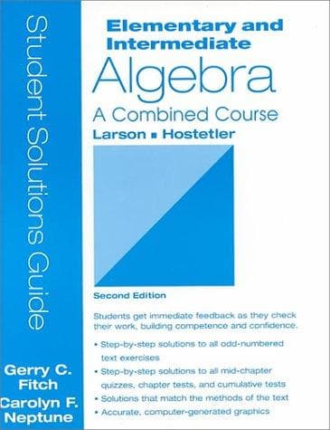Cover image for Elementary and Intermediate Algebra