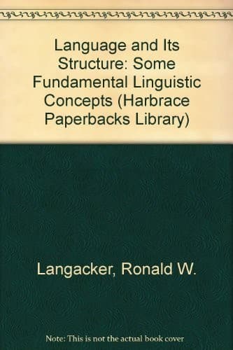 Cover image for Language and its structure