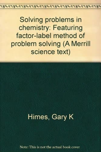 Cover image for Solving problems in chemistry