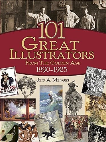 Cover image for 101 great illustrators from the golden age, 1890-1925