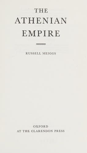 Cover image for The Athenian empire.