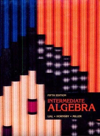 Cover image for Intermediate algebra