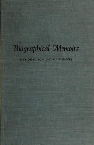 Cover image for Biographical memoirs