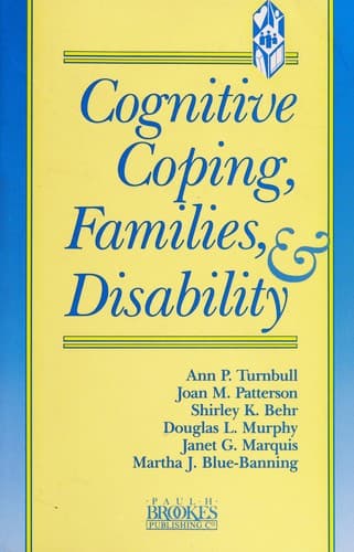 Cover image for Cognitive coping, families, and disability